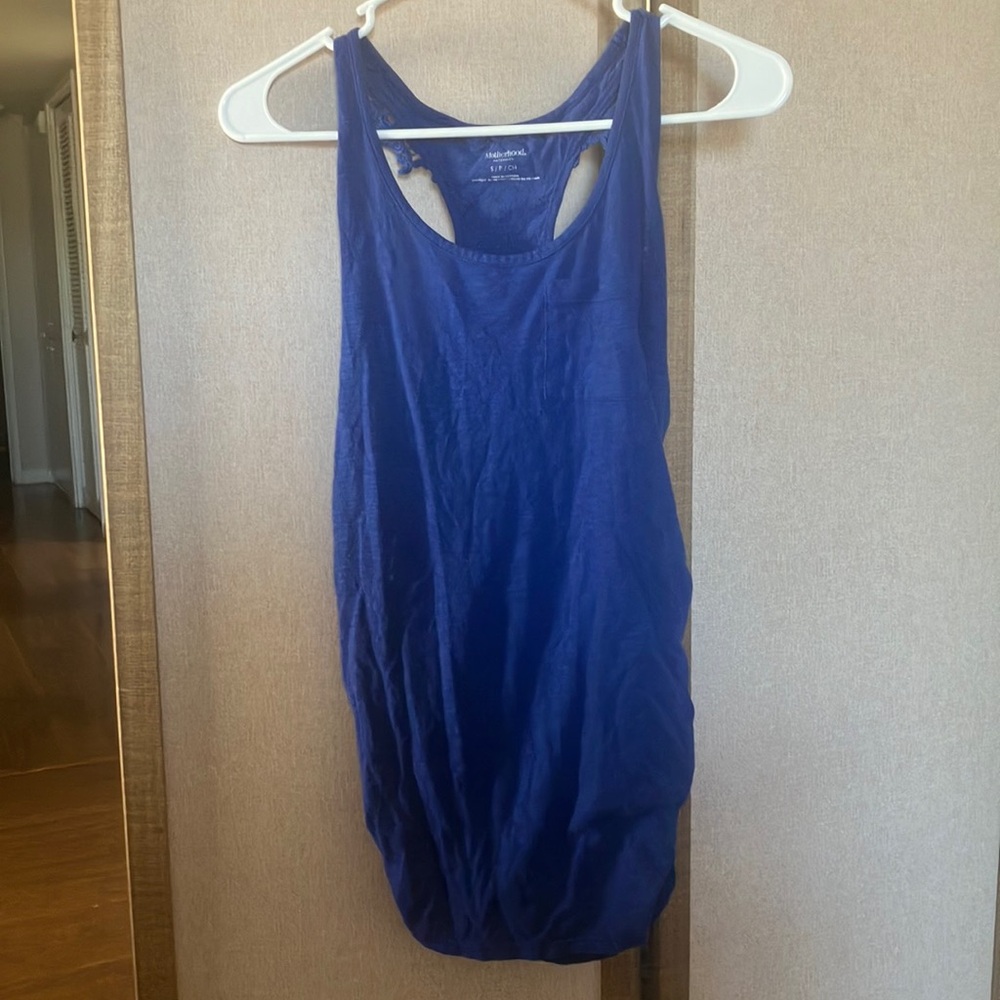 FINAL MARKDOWN Women's motherhood maternity Blue Tank Top small